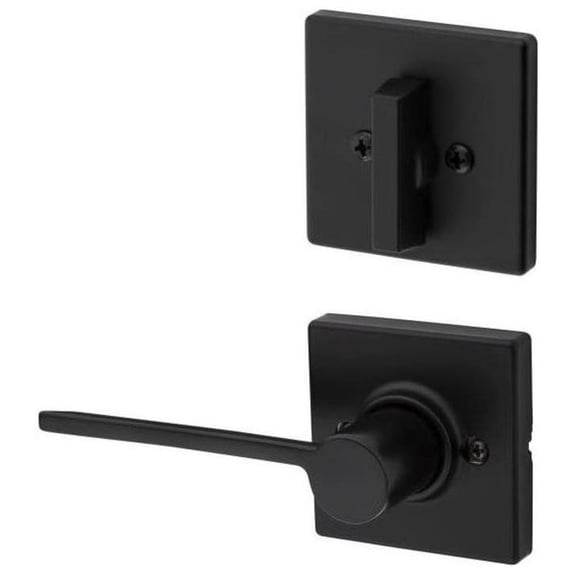 Kwikset 966Lrlsqtrh.Univ Ladera Right Handed Lever Single Cylinder Interior Pack - Black