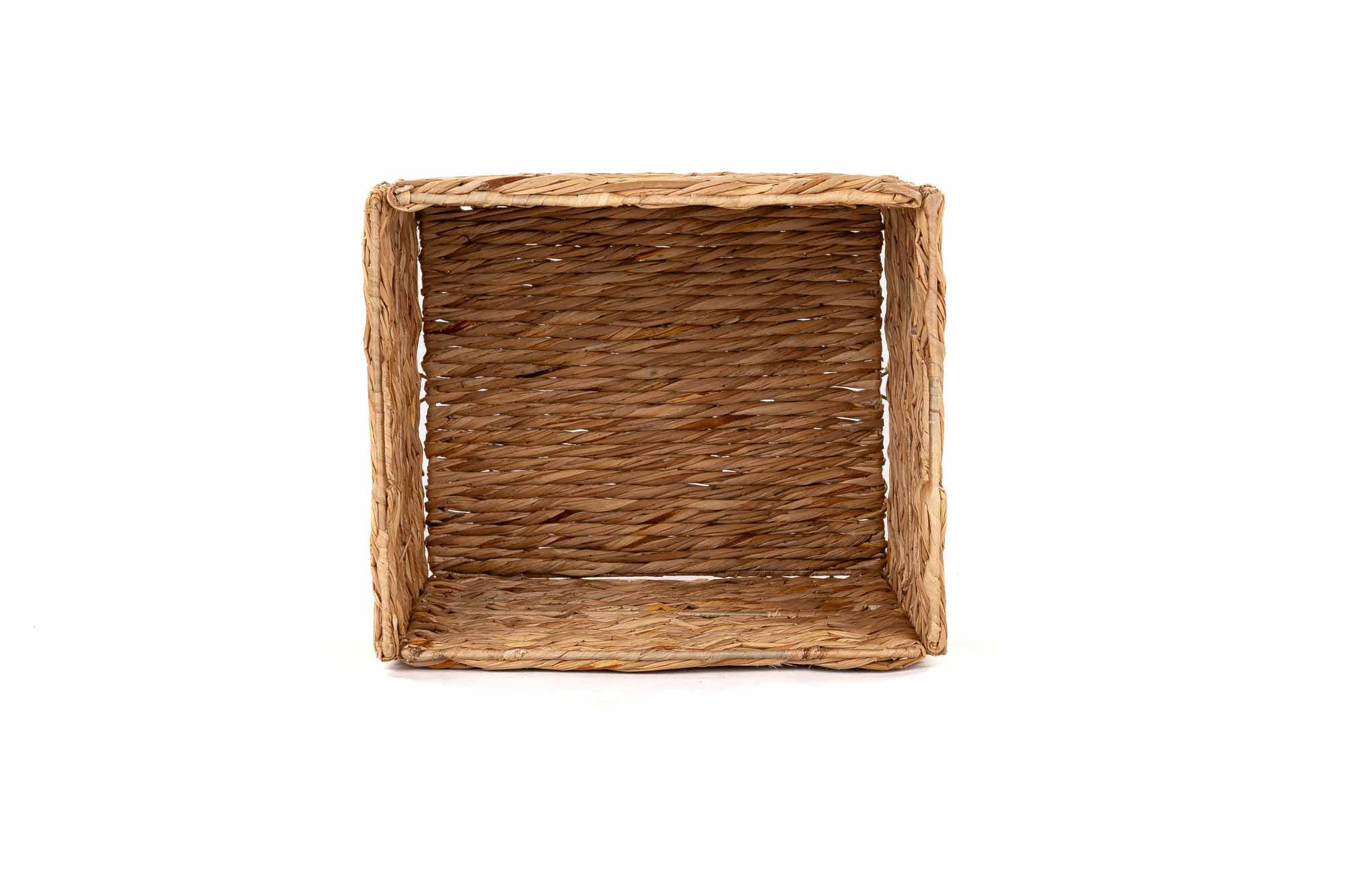 Better Homes & Gardens Collapsible Woven Twisted Bulrush Cube Storage Bins, 2 Pack