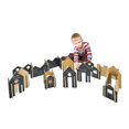 thumbnail image 3 of The Freckled Frog Happy Architect Wooden Blocks - Create 'N' Play - Set of 28 - Ages 2+, 3 of 5