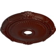 thumbnail image 3 of Ekena Millwork 27 1/2"OD x 3 7/8"ID x 2 1/4"P Heaton Ceiling Medallion (Fits Canopies up to 6 1/2"), Hand-Painted Brushed Mahogany, 3 of 6