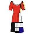 thumbnail image 4 of Mondrian Robe d'Été Vêtements pour Femmes Robe de Soirée de Luxe pour Femme, 4 of 4