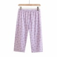 thumbnail image 3 of Womens Soft Cotton Capri Pajama with Elastic Waistband Comfy Casual Printed Loose Fit Sleepwear Bottoms XL-5XL, 3 of 4