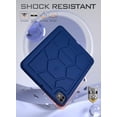 thumbnail image 3 of Poetic TurtleSkin Case for iPad Pro 11 Inch 2024 M4 5th Gen, Heavy Duty Shockproof Rugged Kids Friendly Drop Protection Silicone Cover Case, Navy Blue, 3 of 5