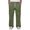 #02Green, variant on Men Straight Leg Cargo Pants Drawstring Elastic Waist Multi Pockets Casual Work Trousers Solid Polyester Relaxed Fit Long Pants Red L