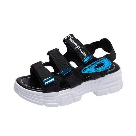 

IELGY Sandals female thick bottom increase middle fairy style magic stickers INS