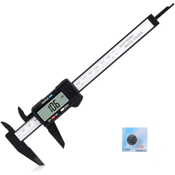 Digital Caliper Measuring Tool, CACHOR 0-6" Vernier Caliper - 150mm Electronic Micrometer Caliper with Large LCD Screen, Auto-Off, Inch Millimeter Conversion