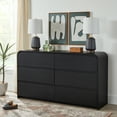 thumbnail image 3 of Better Homes & Gardens Juliet 64" Wide 6 Drawer Dresser, Black Finish, 3 of 9