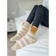 thumbnail image 3 of GYTY Womens Fuzzy Socks 5 Pair Cute Bear Slipper Socks Warm Animal Cozy Thick Fluffy Socks Kawaii Winter Long Socks, 3 of 7