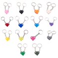 thumbnail image 3 of Couple Heart Keychain Set Brick Heart Keychain For Boyfriend Girlfriend Xmas Gifts, 3 of 4