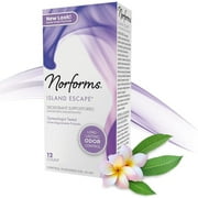 Norforms Feminine Deodorant Suppositories, Island Escape, 12 Ct