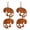 4pc, variant on Rust Patina Skull Hanging Decor, Skulls Metal Wind Catcher Spinner, Halloween Outdoor Yard Decor (2/4 Packs), Includes Jute Rope, Halloween Decoration Indoor Outdoor Party House Yard Wall (A)