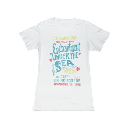 Back To The Future Movie Enchantment Juniors Girls T-Shirt Tee