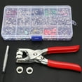thumbnail image 2 of EBTOOLS 804Pcs Snap Fasteners Kit Sewing Button Punching Machine Hand Pressing Plierss Tools 9.5mm,Snap Fasteners,Snap Fasteners Kit, 2 of 8