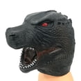 thumbnail image 1 of Disfraz de cosplay de animales con forma de máscara de dinosaurio, cara completa, látex, 1 of 2