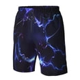 thumbnail image 4 of Logiee Blue thunder bolt light Print Mens Swim Trunks Quick Dry Board Shorts,Breathable Hawaii Beach Shorts Swimwear Bathing Suits-Large, 4 of 6