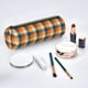 thumbnail image 2 of Disketp Warm Orange Plaid Estuche Organizador de Lápices de Cuero, Estuche de Oficina con Cremallera para Bolígrafo y Lápiz, 2 of 6