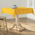 thumbnail image 2 of LA Linen Polyester Poplin Square Tablecloth, 58 by 58-Inch, Yellow Dark, 2 of 2