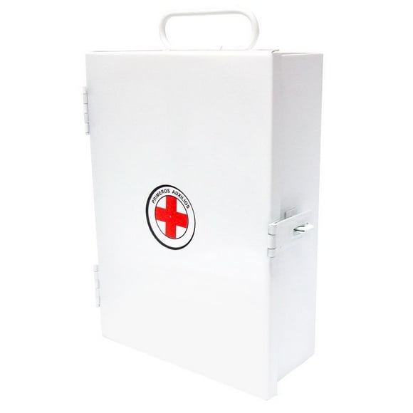 Botiquín Grande De Emergencia Metálico Blanco