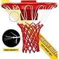 thumbnail image 1 of Professional Basketball Net ,Heavy Duty Thick Net Fits Standard Indoor and Outdoor 12-Loop Rims (Red, Standard Size), 1 of 4
