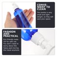 thumbnail image 4 of 10 botellas vacías de plástico de 100 ml con bomba para champú, loción y dispensador para viajes, acampadas, viajes de negocios (azul), 4 of 7