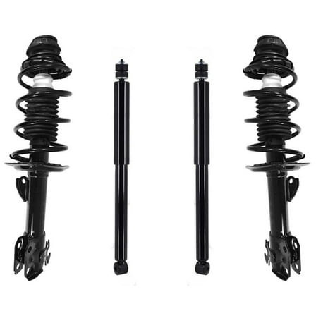 Front Complete Struts W/ Coil Spring & Rear Shocks For Toyota Yaris 2006-2014