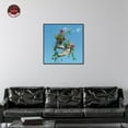 thumbnail image 3 of Hanging Floral Sneakers Canvas Urban Art Prints by Notoriart, Black Frame, 30" x 30", 3 of 7