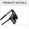 thumbnail image 4 of Vintage Big Frame Sunglasses Woman Retro Black Mirror Oversized Gradient Sun Glasses For Female, 4 of 7