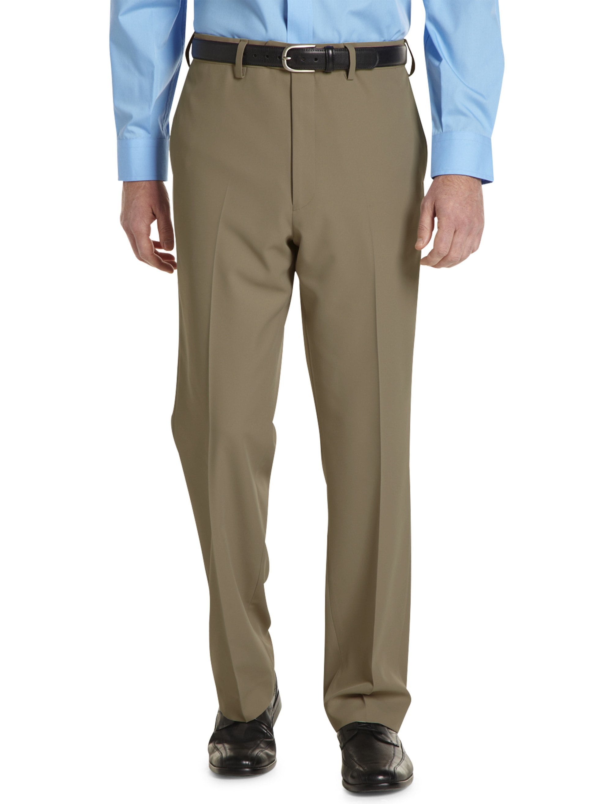 Gold Series by DXL Big and Tall Continuous Comfort Flat-Front Pants 