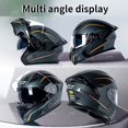 thumbnail image 5 of Cascos de motocicleta Casco integral Cascos de doble lente Cascos renovados Cascos universales para todas las estaciones Cascos de ciclismo de verano Cascos medios Cascos portátiles de moda, 5 of 5