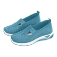 thumbnail image 2 of AUDeals Womens Breathable Orthopedic Slip On Tennis Shoes Arch Support Anti Skid Walking Sneakers (Sky Blue, 6.5), 2 of 9