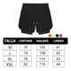 thumbnail image 2 of Gimnasio Short Con Licra Deportiva 2 En 1 Shorts Hombre Gym, 2 of 8