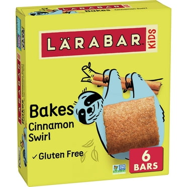 Larabar Kids, Bakes Cinnamon Swirl, Gluten Free Snack Bars, 6 Ct, 5.76 oz