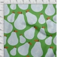 thumbnail image 4 of oneOone Cotton Cambric Light Green Fabric Fruits Sewing Material Print Fabric By The Yard 56 Inch Wide, 4 of 6