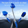 thumbnail image 3 of Home Car Tire Rim Hub Washing Brush Nonslip Handle Wheel Surface Scrubbing Brushes Multifunctional Cleaning Tool Accessories Short Handle Blue, 3 of 9