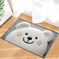 thumbnail image 2 of SPXUBZ Cute Bear Face Pattern Print Non Slip Kitchen Mats Bathroom Rugs Floor Mats for Floor 28.4W x 20.5H inch, 2 of 5