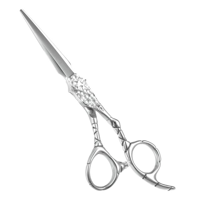 Unique Bargains Hair Cutting Scissors Stainless Steel Razor Hair Trimming Scissors 6.9Inches Long Silver Tone