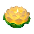 thumbnail image 4 of Luz Nocturna Simulación Creativa Lotus Romántico Buda Lámparas De Mesa Beige, 4 of 4