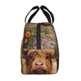 thumbnail image 2 of Lsque Cute Floral Cow Pattern Lunch Bag Women/Men Insulated Lunch Box,Small Leakproof Cooler Food Lunch Containers Reusable High Capacity Lunch Tote Bags, 2 of 6