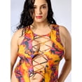 thumbnail image 4 of Hot Girl Summer by Megan Thee Stallion Women's Sunset Butterfly One-Piece, Sizes XS-XXL, 4 of 5