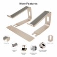 thumbnail image 4 of Soporte para portátil Cenawin ergonómico de aluminio para ordenadores portátiles de 10 a 17,3 pulgadas, 4 of 8