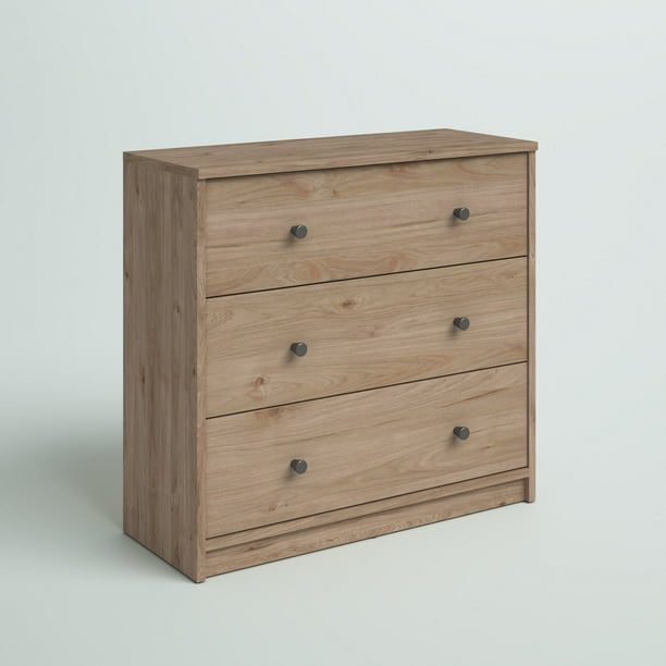 Zipcode Design Guilford 3 Drawer Dresser, Jackson Hickory