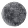 thumbnail image 3 of Aila Dark Grey Fabric Swivel Office Chair with Wheel Base, 3 of 5