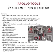 Apollo Tools 79 Piece Multi-Purpose Tool Kit - DT9411