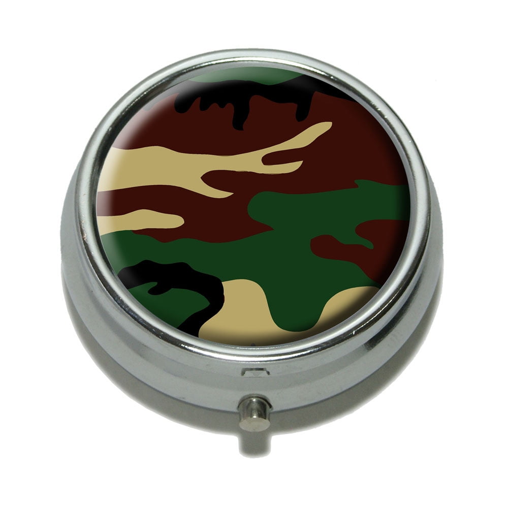 Camouflage Army Soldier Pill Box