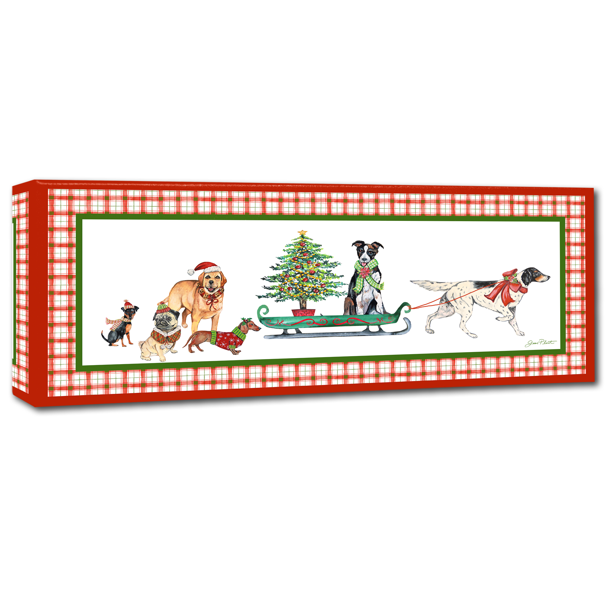 Trademark Fine Art 'Christmas Parade 1' Canvas Art by Jean Plout