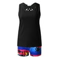 thumbnail image 4 of Cathalem Bathing Suit Skirt Bottoms for Women Swimsuits For Women 3 Piece Bathing Suits Swim Tank Top Water Aerobics Swimsuits Underwear Black Medium, 4 of 5