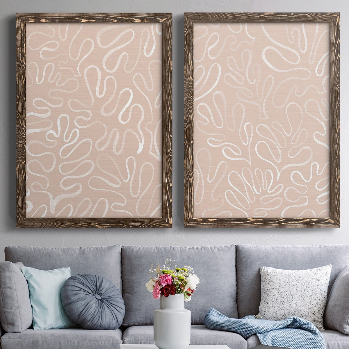Matisse Pieces III - Premium Framed Canvas 2 Piece Set - Ready to Hang