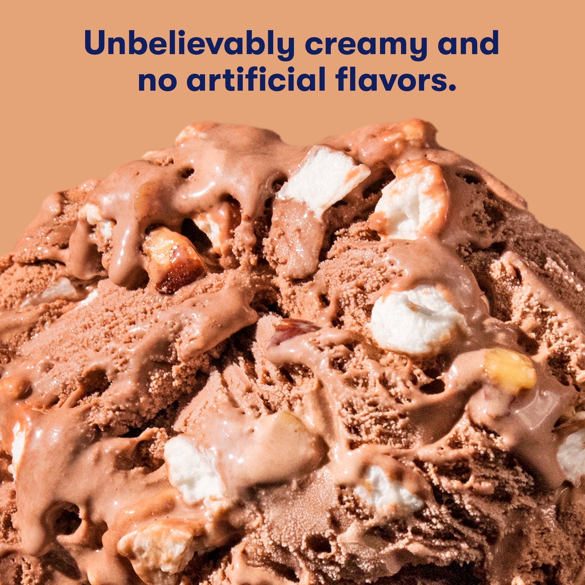 Tillamook Rocky Road Ice Cream, 48 oz