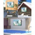 thumbnail image 2 of Outdoor TV Cover 48 to 50 Inch Weatherproof, Sea Octopus Compass Waterproof TV Screen Protector for Outside Decor with Zipper and Pocket 48"L x 30"H , Bule Sea Starfish Seaweed, 2 of 7