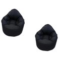 thumbnail image 1 of (Ensemble de 2) Bean Bag Chaise en Noir, 1 of 4